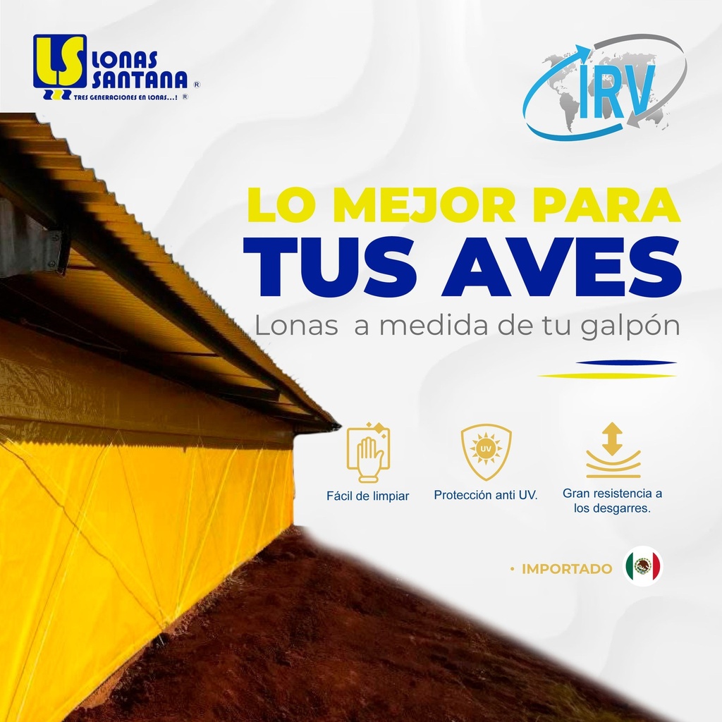 Lona avicola 100 g. Amarillo (Metros) 2.05