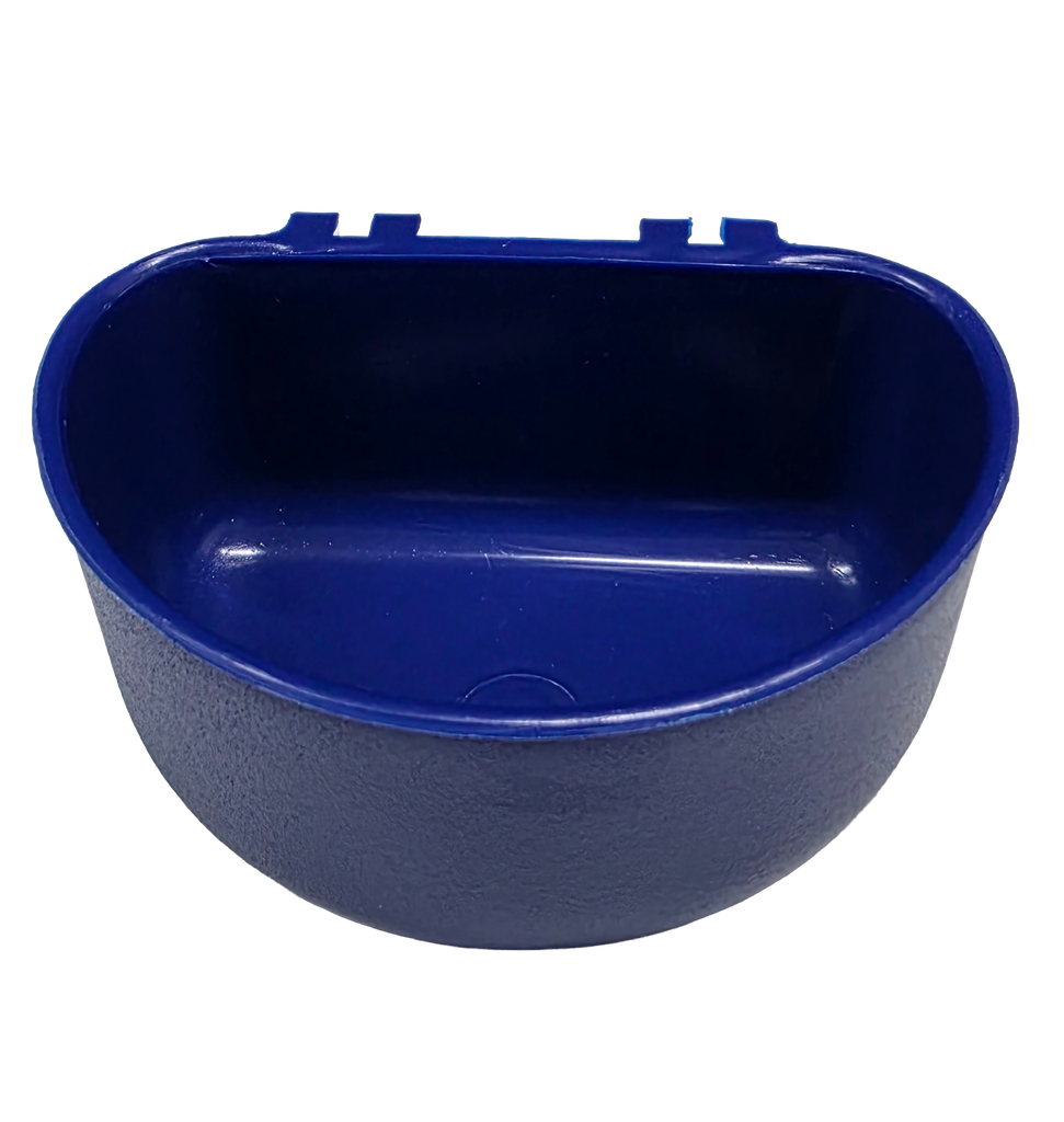 Comedero jaula azul